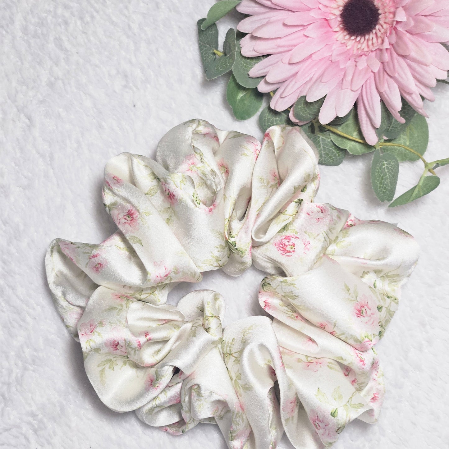 Peony Whisper Scrunchie